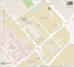 Mapa: Universidad de Alcalá. Instalaciones deportivas