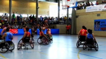 Baloncesto en silla de ruedas. Partido exhibición, Getafe BSR vs Selección Española Femenina