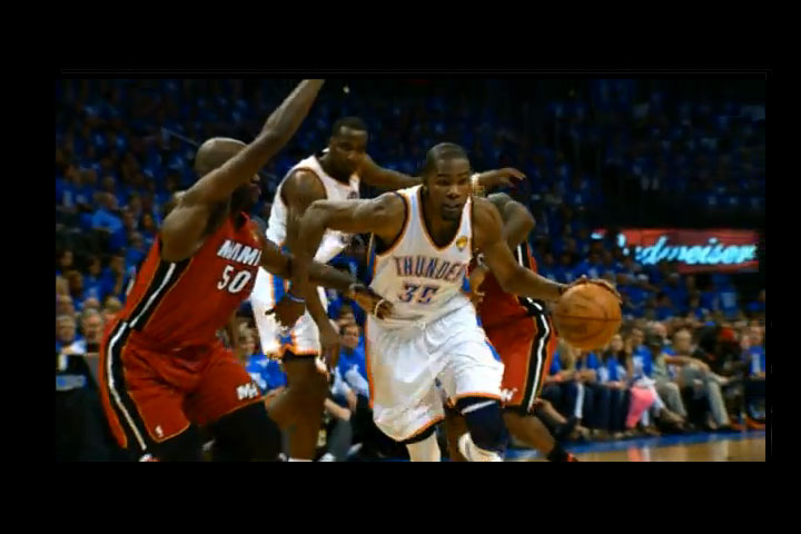 Oklahoma City Thunder vs Miami Heat. Segundo partido de las finales NBA 2012