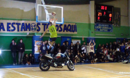 «ZeroGravity». Super mate saltando una moto. Liceo Sorolla vs Salesianos Soto. Copa Colegial 2014