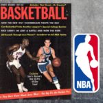 Foto inspiración Logo NBA. Jerry West. Revista Sports Rewiev Basketball 1967-1968